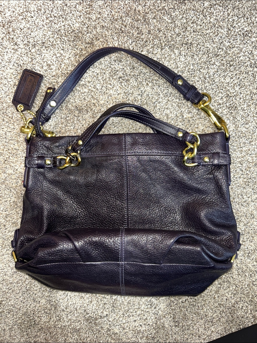 Coach Shoulder Bag 14142 Brooke in Eggplant Purple